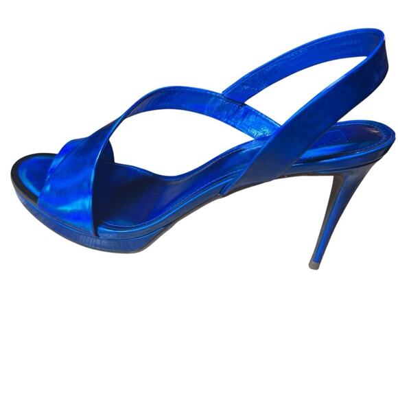 DKNY Diva Slingback Heels – Iridescent Blue | Size 10 (EU 41 / UK 7.5) - Picture 9 of 14